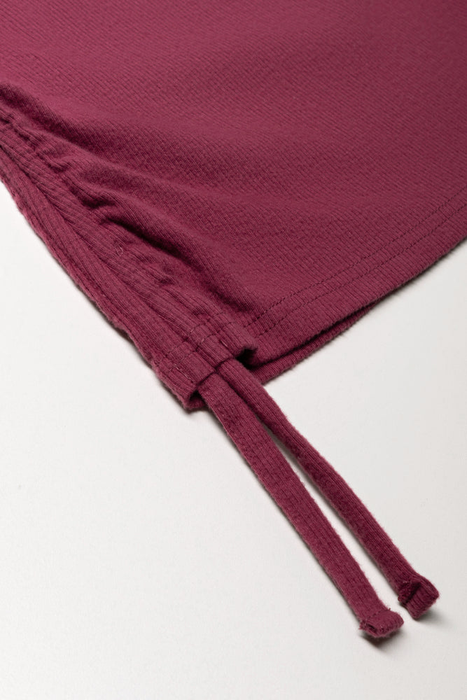 Crew Neck Top Dark Red (1)