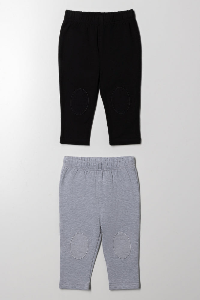 2 Pack Leggings Black And Grey