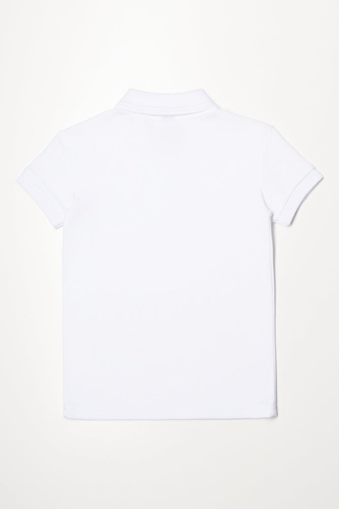 Short Sleeve Golfer White (2)