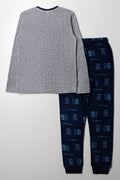 Long Sleeve Pyjama Set Grey (3)