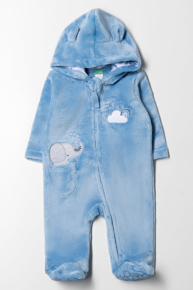 Elephant Babygrow Blue