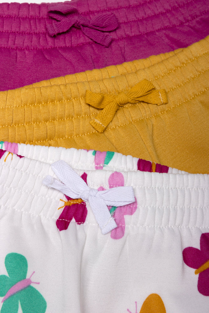 3 Pack Trackpants Purple, White And Yellow (1)