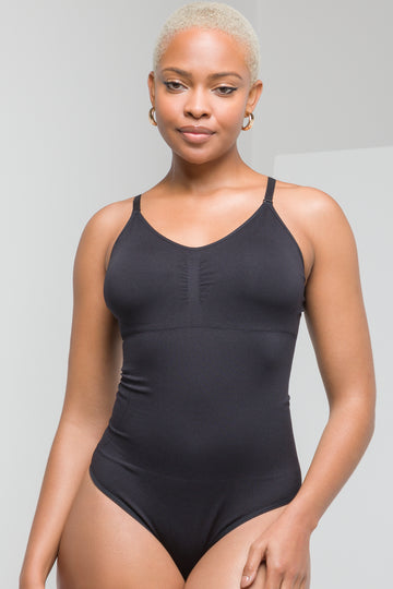 Shapewear Thong Bodysuit Black
