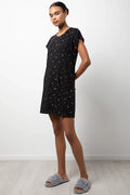 2 Pack Swet Dream Star Sleepshirts Black And Pink (2)