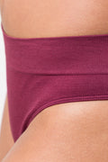 3 Pack Seamfree Brazilian Panties Burgundy, Natural And Black (4)