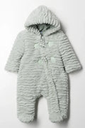 Fur Babygrow With Toggles Green