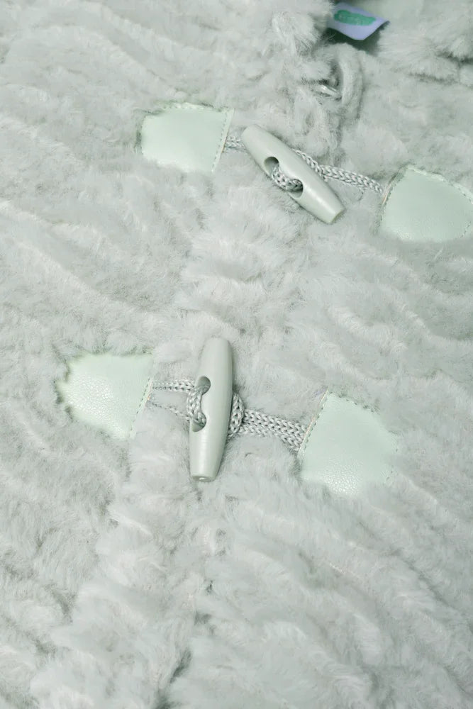 Fur Babygrow With Toggles Green (1)