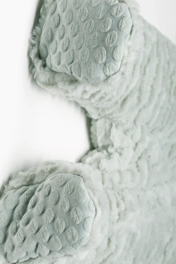Fur Babygrow With Toggles Green (2)