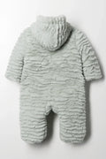 Fur Babygrow With Toggles Green (3)