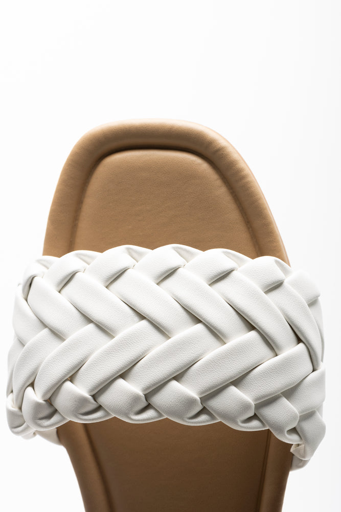 Braided Mule Sandals White (4)