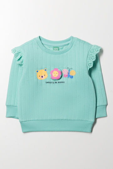 Crew Neck Tracktop Green