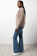 Crew Neck Tracktop Natural (1)