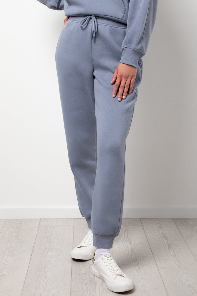Rib Waist Trackpants Blue (1)