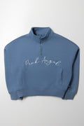 Pink Angel Quarter Zip Tracktop Blue