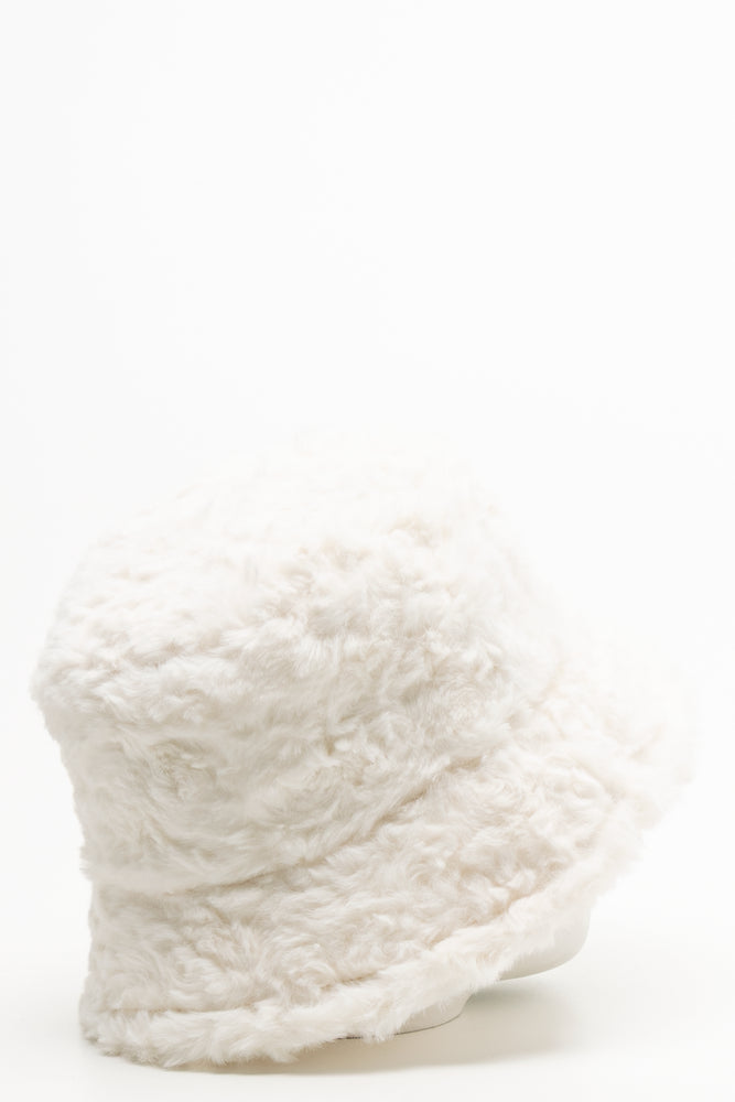 Fur Bucket Hat Natural