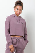 Cropped Hoodie Purple