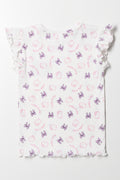 Hello Kitty Rib T-Shirt White (2)