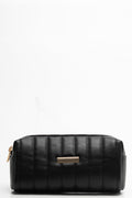 Quilted 3 Piece Bag Set Black (3)