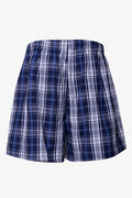 2 Pack Check Sleep Shorts Navy (3)