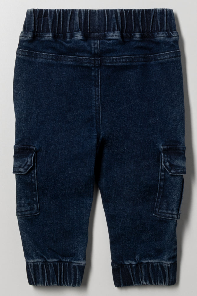 Cargo Denim Jogger Blue (2)