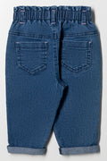 Paperbag Denim Jeans Blue (2)