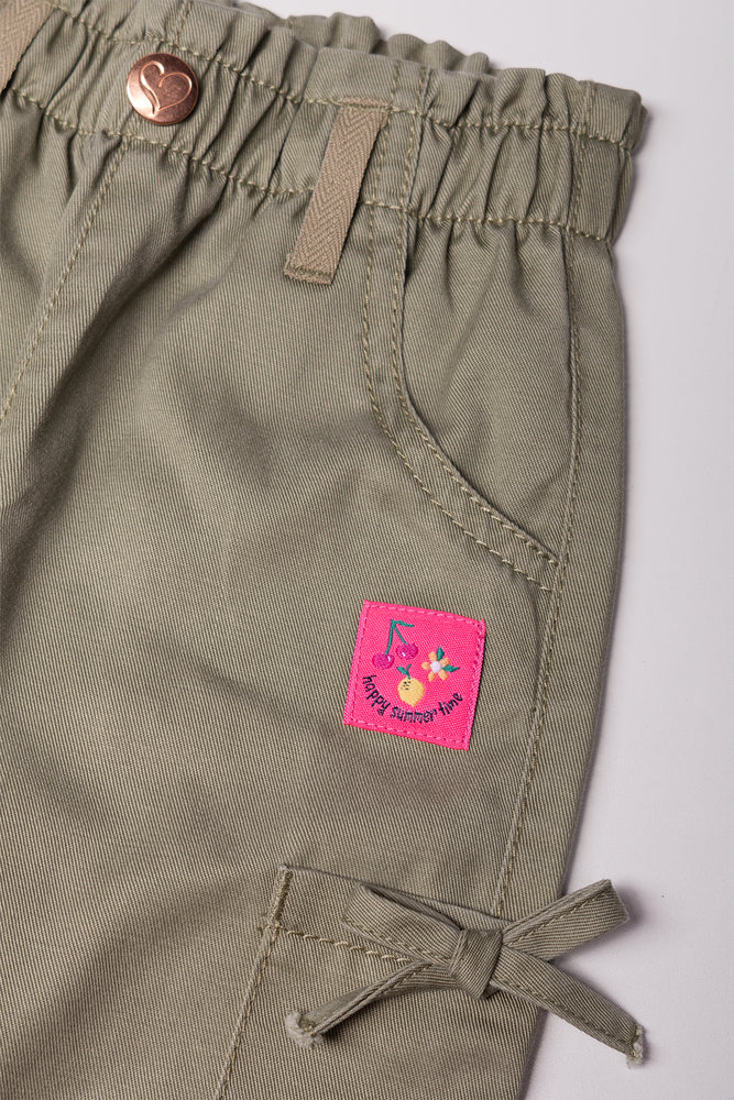 Paperbag Jogger Pants Green