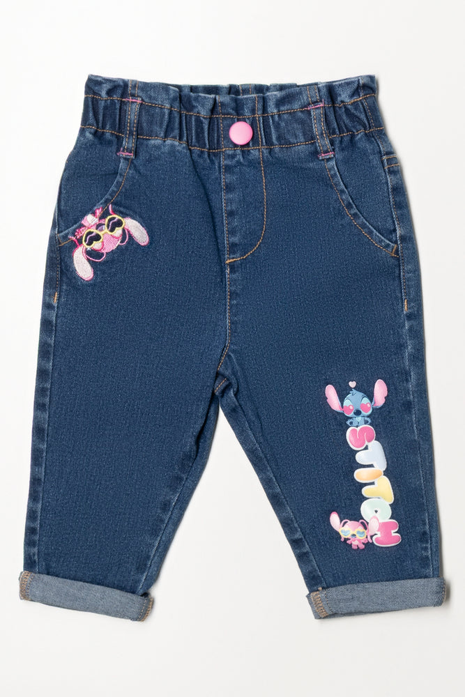 Lilo And Stitch Denim Jeans Blue