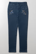 Jeggings With Sparkle Unicorn Dark Blue