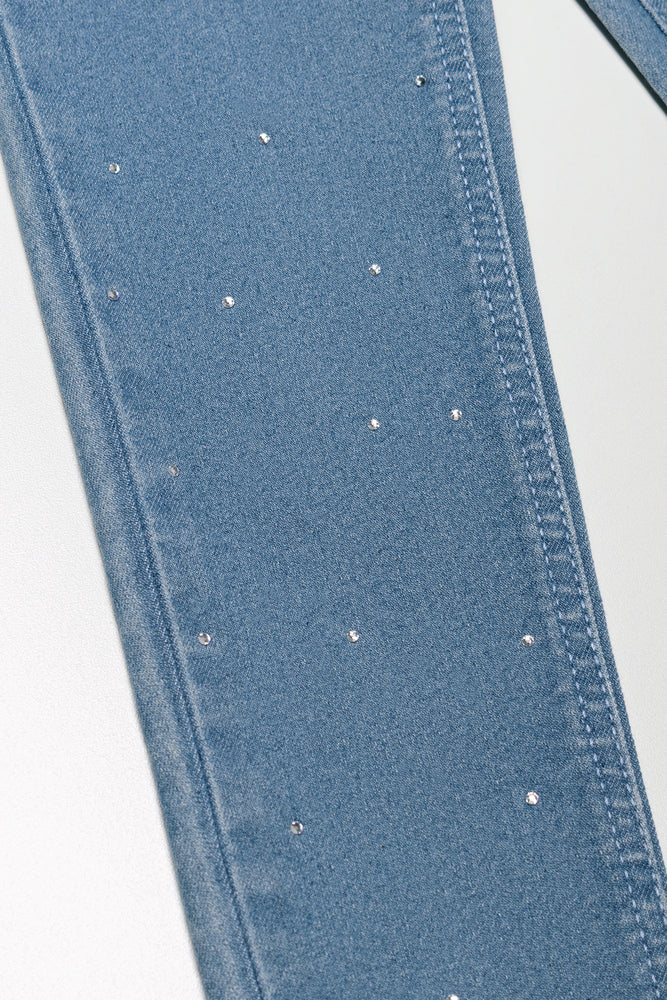 Rhinestone Jeggings Light Blue (1)