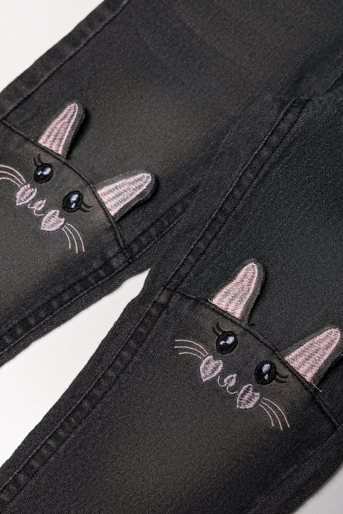 Skinny Denim Jean Dark Grey (1)