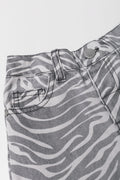 Animal Print Denim Jeans Grey (1)