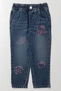 Hello Kitty Paperbag Denim Jeans Blue