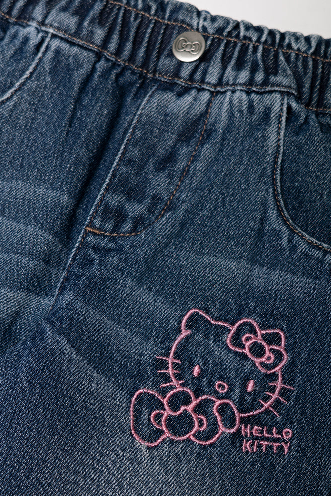 Hello Kitty Paperbag Denim Jeans Blue