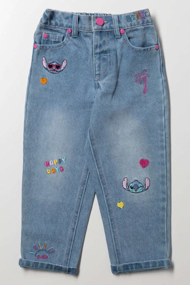 Lilo And Stitch Relaxed Denim Jeans Blue
