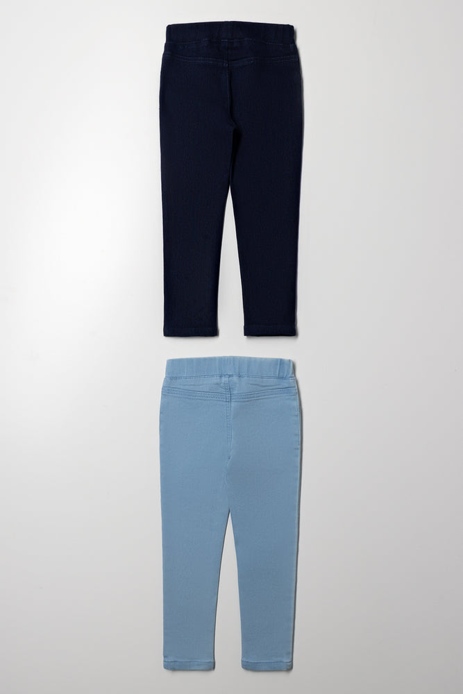 2 Pack Jeggings Blue (2)