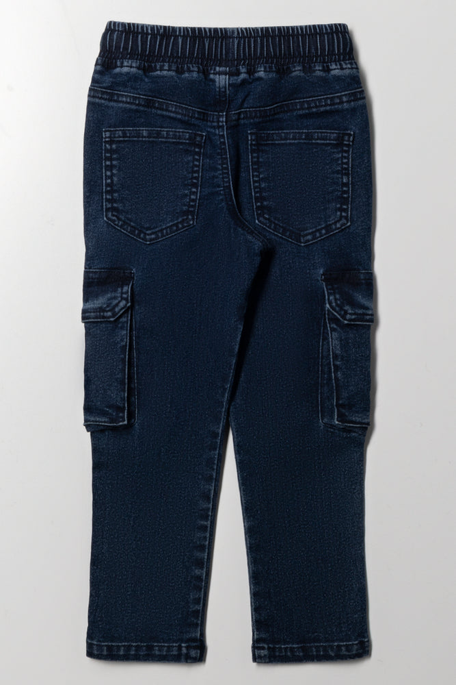 Styled Slim Denim Cargo Blue (2)