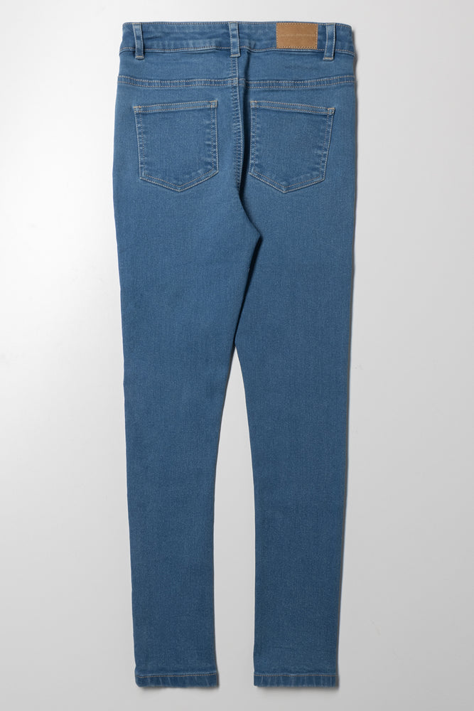 Skinny Denim Jean Mid Wash (3)
