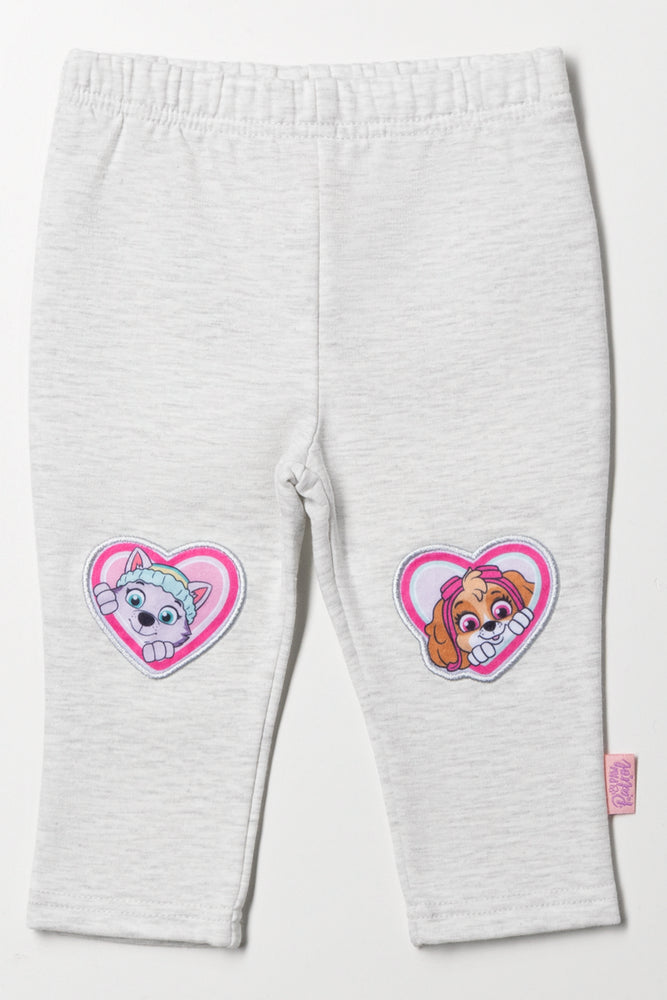 Paw Patrol Fleece Leggings Light Grey