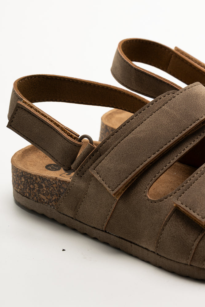Double Band Sandals Brown (3)