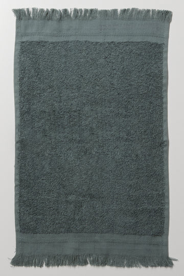 Fringe Guest Towel Grey