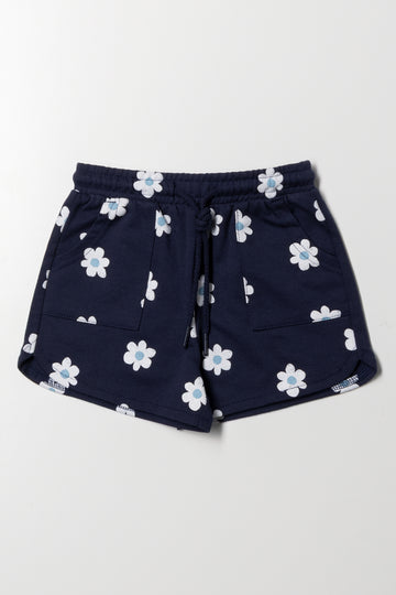 Flower Shorts Navy