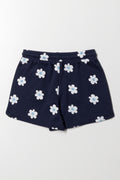 Flower Shorts Navy (2)