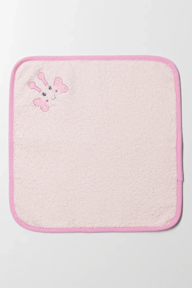 2 Pack Butterfly Towel Pink (3)