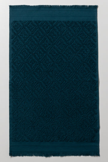 Textured Guest Towel Blue
