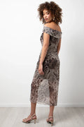 Mesh Bodycon Dress Natural (2)