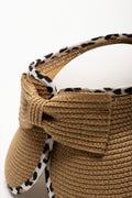 Leopard Roll Up Visor Natural (2)