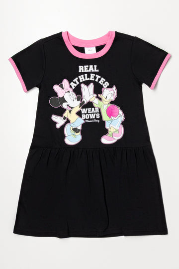 Minnie Mouse Sporty Dress Black