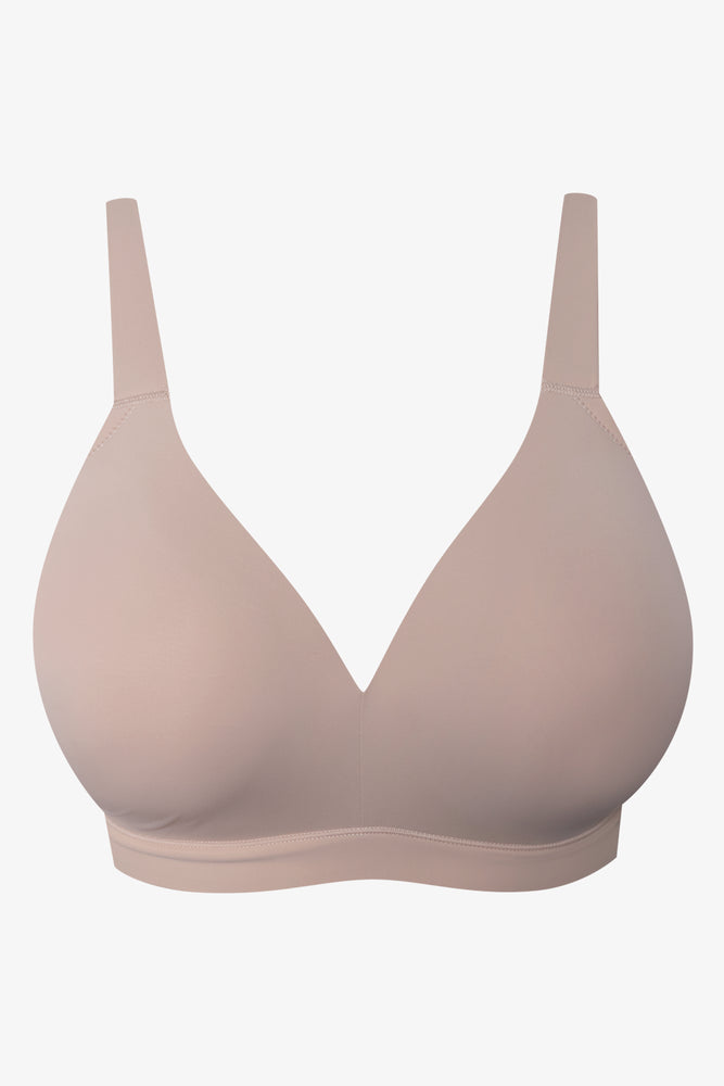 Plus Size 2 Pack Padded Wire Free Bras Natural (2)