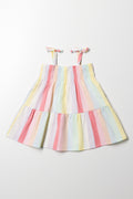 Strappy Tiered Dress Multi (2)
