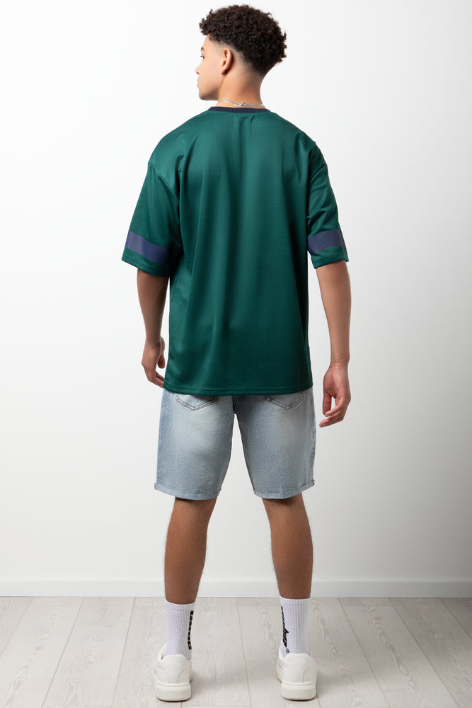 Rip & Repair Denim Shorts Light Wash (3)